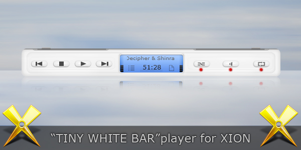 Tiny White Bar player